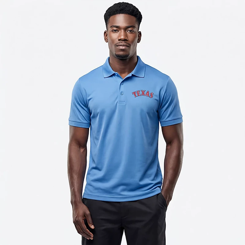 Antigua Men's Texas Rangers Cooperstown Legacy Pique Polo Shirt