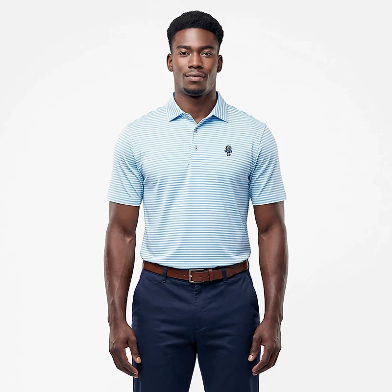 Cutter & Buck Men's University of North Carolina Virtue Eco Pique Rameses Logo Polo Shirt