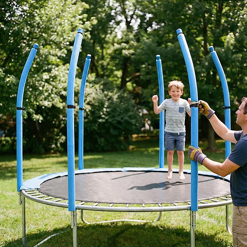 Machrus Upper Bounce Curved Trampoline Safety Enclosure Poles - 6 Count