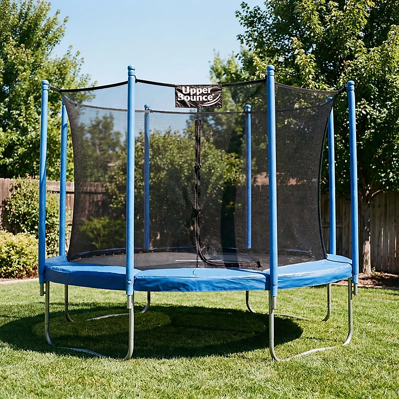 Machrus Upper Bounce 10 ft Round Trampoline with Safety Enclosure System