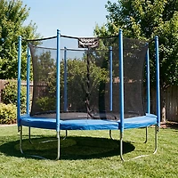 Machrus Upper Bounce 10 ft Round Trampoline with Safety Enclosure System