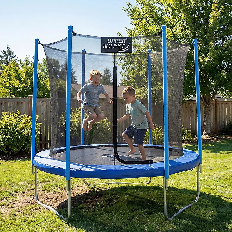Machrus Upper Bounce 7.5 ft Round Trampoline with Safety Enclosure System