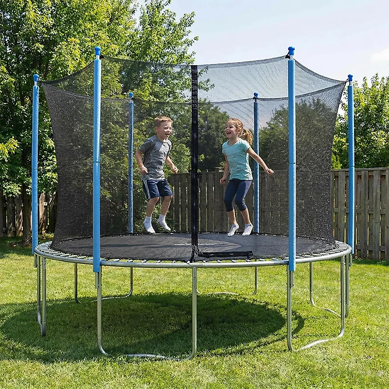 Machrus Upper Bounce 13 ft Round Trampoline Enclosure Set with 6 Poles