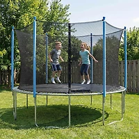 Machrus Upper Bounce 13 ft Round Trampoline Enclosure Set with 6 Poles