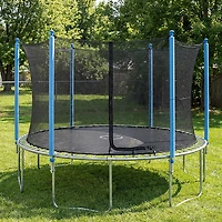 Machrus Upper Bounce 13 ft Round Trampoline Enclosure Set with 6 Poles