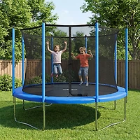 Machrus Upper Bounce 12 ft Round Trampoline Inside Replacement Safety Enclosure Net