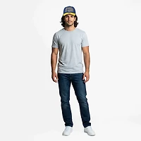 Mitchell & Ness Adults' St. Louis Blues Block Sweep Pro Curve Snapback Cap