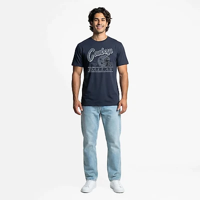 47 Men's Dallas Cowboys Fly By Franklin Helmet T-shirt