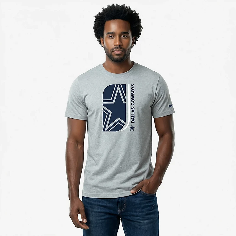 Nike Men's Dallas Cowboys Lockup Essential Short Sleeve T-shirt