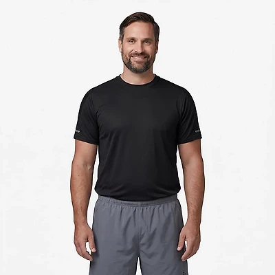 The BCG Men's Run Grid Mesh Short Sleeve T-shirt