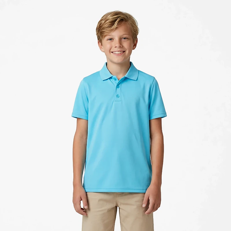 BCG Boys' Training Solid Short Sleeve Polo Shirt