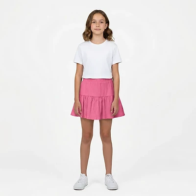 BCG Girls' Ruffle Tiered Skort 2.5