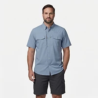 Magellan Men's Pecos River Solid Short Sleeve Shirt