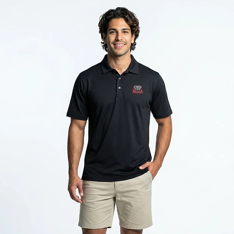 Cutter & Buck Men's University of Alabama Virtue Eco Pique Short Sleeve Polo