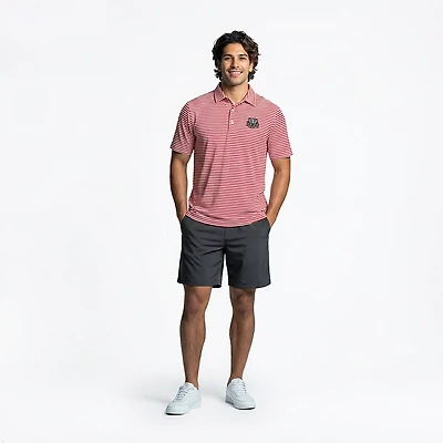 Cutter & Buck Men's University of Alabama Virtue Eco Pique Stripe Short Sleeve Polo