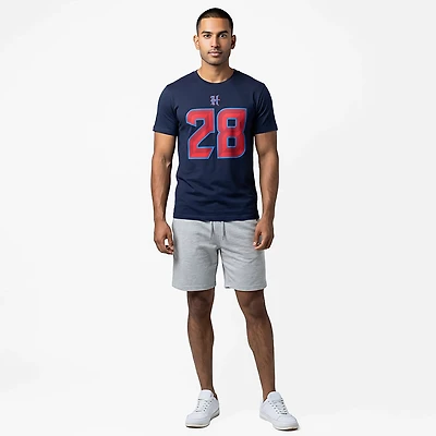Nike Men's Texans Mixon 28 Helmet Logo Name & Number T-shirt