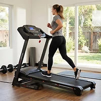 Sunny Health & Fitness Premium Smart Treadmill with Auto Incline