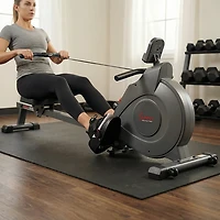 Sunny Health & Fitness SMART Compact Foldable Magnetic Rowing Machine with Bluetooth