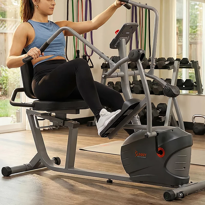 Sunny Health & Fitness Performance Interactive Series Recumbent Elliptical