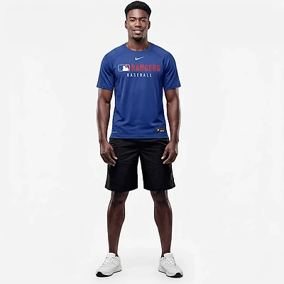 Nike Men's Texas Rangers Authentic Collection Dri-FIT Pre Game Short Sleeve T-shirt