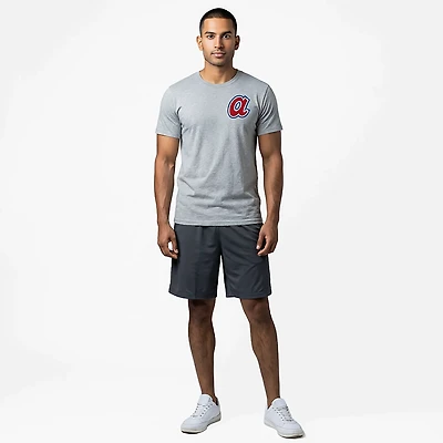 Nike Men's Braves Cooperstown Large Logo 2 Hit T-shirt