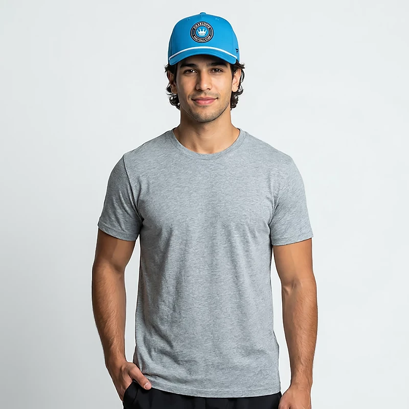Fanatics Men's Charlotte FC Route One A-Frame Adjustable Snapback Cap