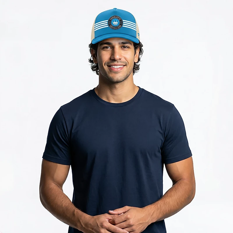 Fanatics Men's Charlotte FC Journeyman Flat Brim Structured Snapback Cap