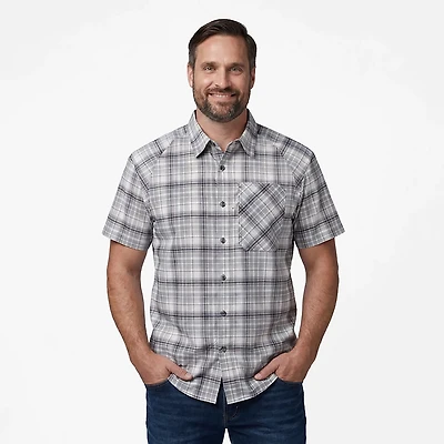 Magellan Outdoors Men's Hickory Canyon Plaid Short Sleeve Shirt