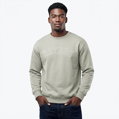 47 Brand Men's Astros Trademark Foundation Long Sleeve Crew Neck T-shirt