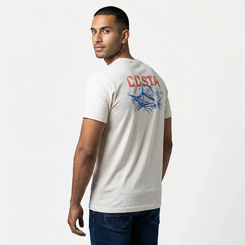 Costa Del Mar Men's Americana Sail Short Sleeve T-shirt