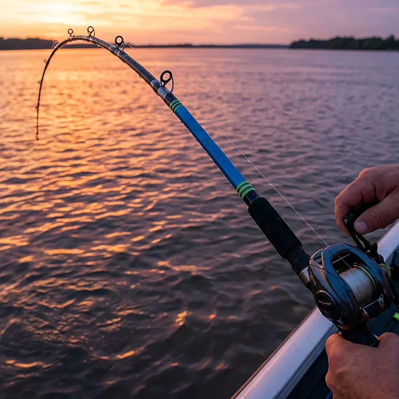 B 'n' M Silver Cat 8 ft M Freshwater Catfish Casting Rod