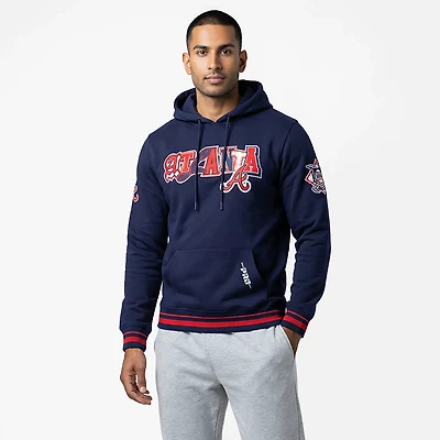 Pro Standard Men's Atlanta Braves City Ransom Rib Fleece Long Sleeve Hoodie