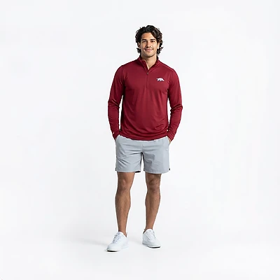 Antigua Men's Arkansas Razorbacks Tribute Quarter Zip Pullover
