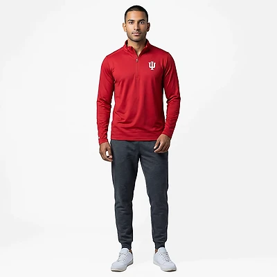 Antigua Men's Indiana Hoosiers Tribute Quarter Zip Pullover