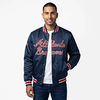 Starter Men's Atlanta Braves Closer Reversible Long Sleeve Jacket
