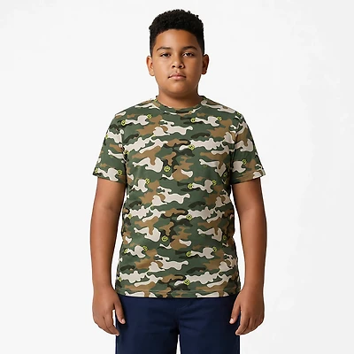 BCG Boys' Lifestyle Camo Smiley Allover Print T-shirt