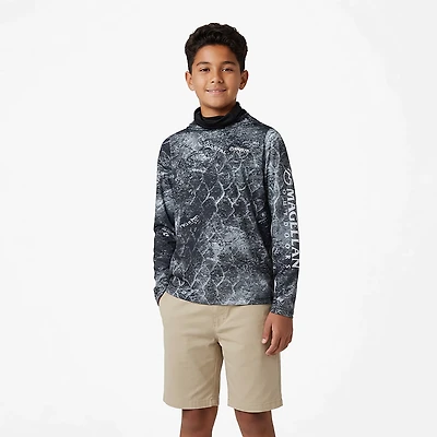 Magellan Outdoors Boys' Mossy Oak Coastal Gaiter Hoodie