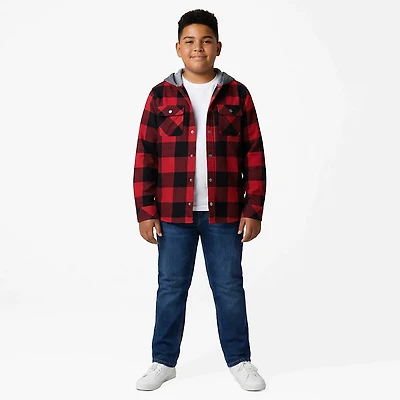 Magellan Outdoors Boys' Campfire Flannel Hoodie