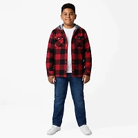 Magellan Outdoors Boys' Campfire Flannel Hoodie