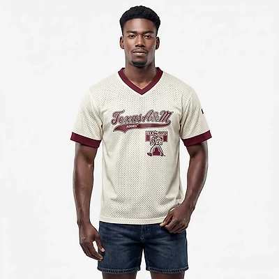 Mitchell & Ness Men's Texas A&M Extra Inning Vintage Logo Baseball Jersey