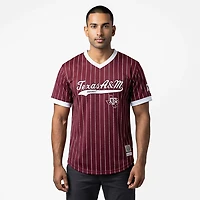 Mitchell & Ness Men's Texas A&M Double Play Primary Logo Baseball Jersey
