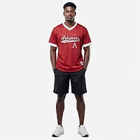 Mitchell & Ness Men's Arkansas Double Play Primary Logo Baseball Jersey