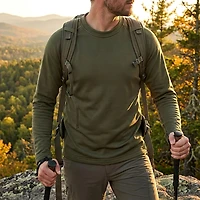 Magellan Outdoors Boys' HuntGear Heavy Weight Baselayer Crew Neck Top