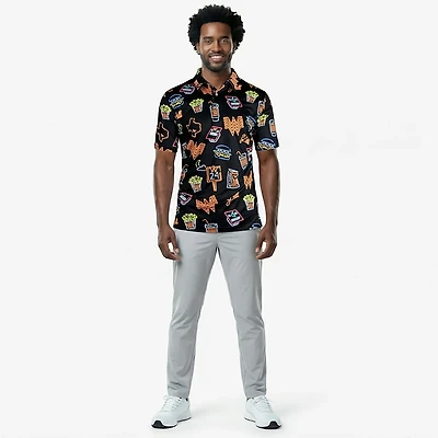 Chubbies Men's Neon Whataburger Performance Polo