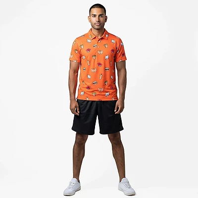 Chubbies Men's The Whataburger Comic Performance Polo