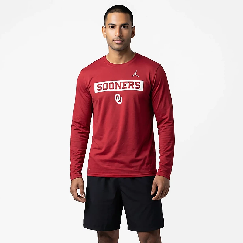 Jordan Men's Oklahoma Legend 2 Hit Long Sleeve T-shirt