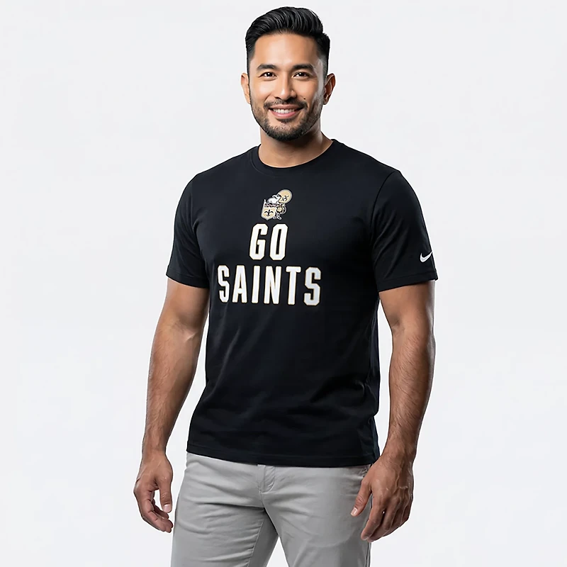 Nike Men's New Orleans Saints Rewind Slub Graphic T-shirt