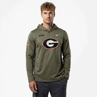 Nike Men's Georgia Military Appreciation Dri-FIT Lightweight Hoodie Top