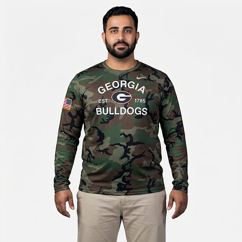 Nike Men's Georgia Military Appreciation Dri-FIT Legend Long Sleeve T-shirt