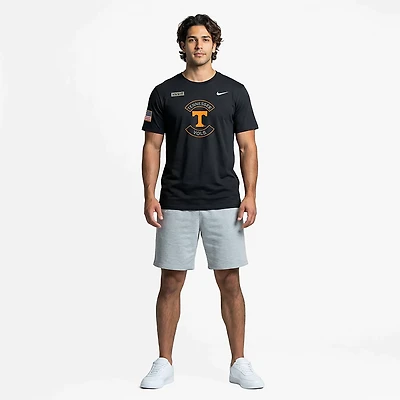 NUT TENN BLACK NCAA NIK 2025 MILITARY APPRECIATION DRI-FIT COTTON SS TEE TEEMENSCR